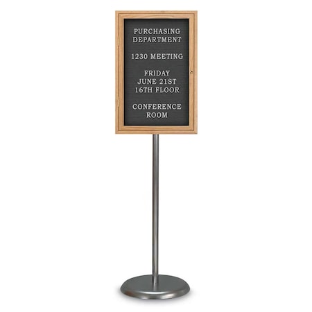 United Visual Products Corkboard, Triple Door, Radius Frame, 72x48", Black/Burgundy UV70055-BLACK-DBURGU